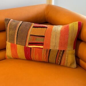 NWT Vintage Turkish Kilim Pillow-12x20